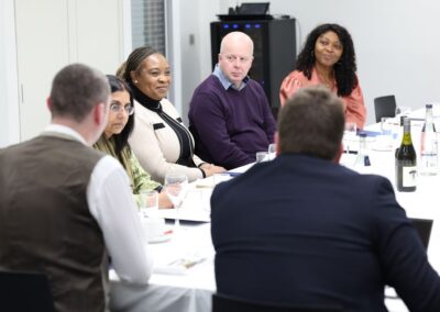 John Ferris, Nisha Tandon, Lori Gatsi-Barnett, Eoin McFadden, Diane Wabo and John Mulgrew